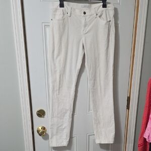 New York & Company Off-White Corduroy Jeans
